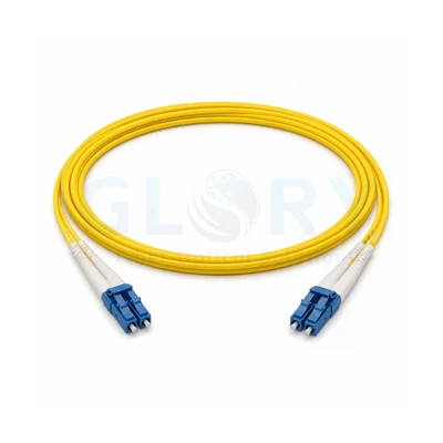 LC UPC Į LC UPC Duplex OS2 Uniboot Fiber Patch kabelis